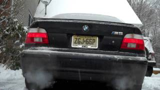 E39 M5 cold start straight pipes [upl. by Dierolf]