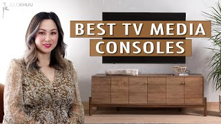 BEST TV STANDS amp MEDIA CONSOLES What to Look For Where to Buy [upl. by Pliske]