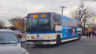 Rare 2012 Prevost X345 Commuter Coach 2416 training bus leaving the MacKenzie Street loop [upl. by Doxia]