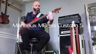 Bass Club Chicago Demo  Marleaux MBass Custom 5 Bubinga 335quot Scale [upl. by Caren]