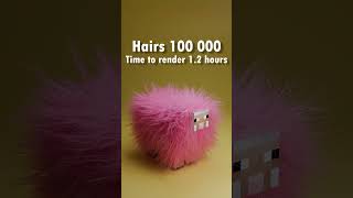 10 vs 1 MILLION Hairs 3D Simulation 🔥🔥🔥 [upl. by Prebo]