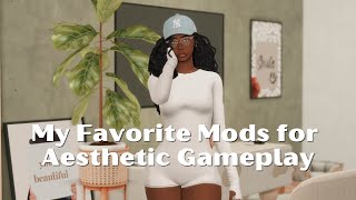 50 Mods and Overrides for Aesthetic Gameplay  The Sims 4 [upl. by Ricker]