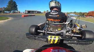 TRAK Race 16 PreFinal 2024  Briggs LO206 Senior 332  Goodwood Kartways [upl. by Anawat]