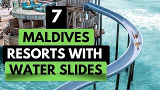 7 Maldives Resorts With Slides  Maldives Water Villa With Slide  Maldives Resorts Luxury [upl. by Morez]