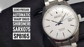 Seiko Presage Automatic Sharp Edged Shironeri SARX075 SPB165 [upl. by Schiff330]