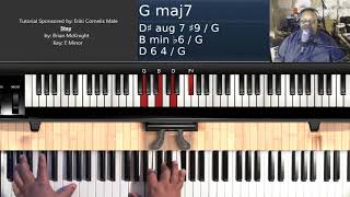 Stay by Brian McKnight  Piano Tutorial [upl. by Atilam]