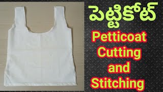 Dress Petticoat cutting and stitching vaagdhevi creation [upl. by Martijn]