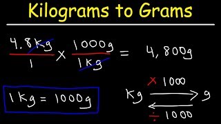 How To Convert Kilograms to Grams and Grams to Kilograms [upl. by Ardnuasak]