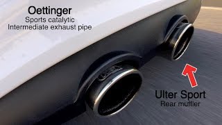 EXHAUST Golf V GTI Edition 30 20 230  330 stage 2  Oettinger amp Ulter Sport Exhaust [upl. by Margaret]