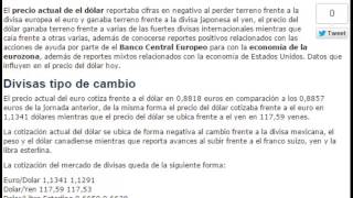 Precio del dolar euro tipo de cambio hoy Martes 3 de Febrero del 2015 030215 [upl. by Elimac997]