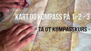 Hvordan ta ut kompasskurs  Kart og kompass på 123 [upl. by Aleb]