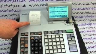 How To Program Receipt Header On Casio S400S800S900S3000PCRT500PCRT500LT520L [upl. by Ydurt]