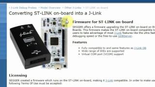 Convert STLink To JLink [upl. by Kcirevam]