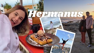 TRAVEL VLOG  Hermanus  seeing the sights ocean views holiday workout and tasty waffles [upl. by Adnohr]