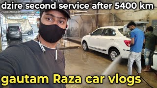 second service after 5400 km  free service me kitna kharch aaya hai  gautam raja dzire vlogs [upl. by Caril790]