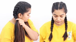 2 choti hairstyle for teenage girls  hairstyle for school amp college  ponytail hair style [upl. by Whittemore74]