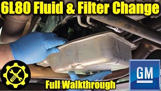 2014  2019 Silverado amp Sierra 6L80 Transmission Fluid amp Filter Change  Easy Pan Removal [upl. by Belita415]