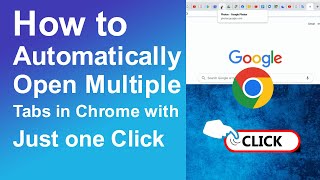 How to Automatically Open Multiple Tabs in Chrome with just one Click [upl. by Asyar]