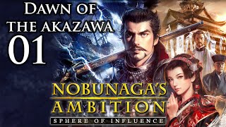 Nobunagas Ambition Sphere of Influence  Dawn of the Akazawa  Part 1 [upl. by Inaja83]