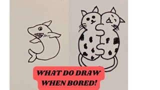 Drawing Ideas for Beginners What Do Draw When Bored  Easy Drawings Step by Step  Simple Drawings [upl. by Lletniuq487]