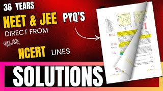 SOLUTIONS NCERT PYQS HIGHLIGHTED WITH YEARS [upl. by Alliuqet424]