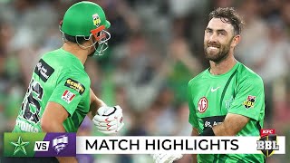 Stars crush Hurricanes as Maxwell makes history  BBL11 [upl. by Oiled281]