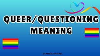 Queer Meaning Definition amp dictionary in EnglishWhat is Queer [upl. by Salchunas]