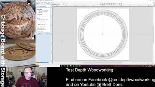 Designing a cribbage board in Vectric VCarve [upl. by Aiouqahs]