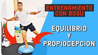 Entrenamiento de PROPIOCEPCION con BOSU 🔥🔝🔥 Haz estos ejercicios para tus ESGUINCES DE TOBILLO [upl. by Wallack]