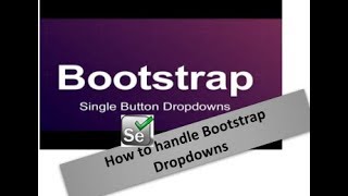 How to handle Bootstrap DropDown in Selenium  Session  19 [upl. by Rustie784]