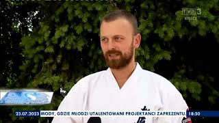 Kancho Maciej Misiak and Sensei Maciej Sikoński in National Polish TV [upl. by Airalednac]