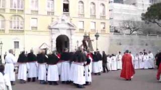 Monaco Sainte Devote Celebrations 2011  The procession at the Palace [upl. by Bartie]