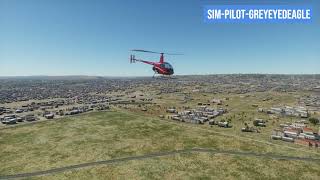 Robinson R22 Straight In Full Down Autorotation XPlane 12 [upl. by Redmond]