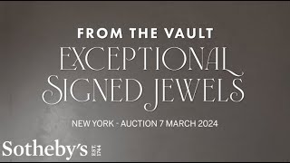 From the Vault Exceptional Signed Jewels  Cartier Van Cleef amp Arpels Bulgari  Sothebys [upl. by Merrill]