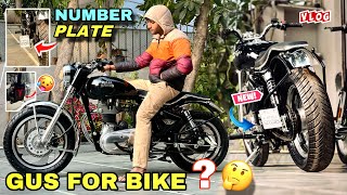 Bullet ki New Number Plate 😱 New Sticker ￼Modifications 😨shekher5600Vlogs [upl. by Acirema]