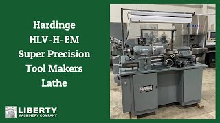 Hardinge HLVHEM Super Precision Tool Makers Lathe  Liberty 46451 [upl. by Esadnac]