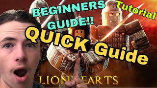 Quick And Simple LionHearts Crusade Beginners Guide on Roblox [upl. by Anoed]