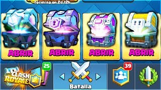 ¡¡ ABRIENDO casi TODOS LOS COFRES de CLASH ROYALE  COFRE LEGENDARIO ÉPICO  APERTURA DE COFRES [upl. by Muiram707]