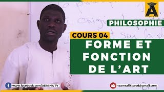 PHILOSOPHIE TERMINALE  COURS 04 FORMES ET FONCTIONS DE LART [upl. by Auliffe]