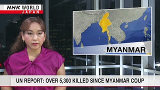 UN report over 5300 killed since Myanmar coupーNHK WORLDJAPAN NEWS [upl. by Stanwinn832]