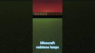 Minecraft redstone lamps minecraft shorts [upl. by Earl]