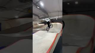 indoor bmx track bmxracing pumptrack moscow [upl. by Dewitt495]