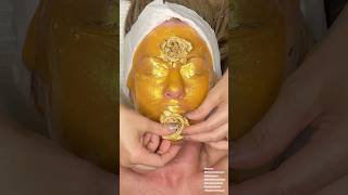 ASMR Facial Golden Jelly Mask [upl. by Gney513]