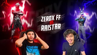 Zerox FF🥷🏻 Vs New Raistar🐰 1v1 Fight on Live🔥 [upl. by Anade504]