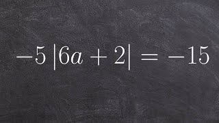 Solving an Absolute Value Equation [upl. by Inalem]