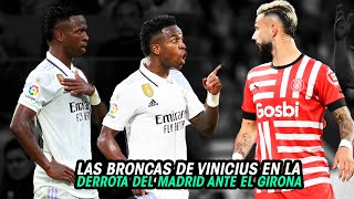 Así FUE la BRONCA de VINICIUS y el GESTO con el ESCUDO del MADRID que HIZO a la AFICIÓN del GIRONA [upl. by Aenil]