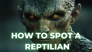 How to Spot a Reptilian Shapeshifter 👀🦖🤯 [upl. by Arlyne]