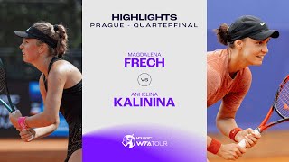 Magdalena Frech vs Anhelina Kalinina  2024 Prague Quarterfinal  WTA Match Highlights [upl. by Eva]