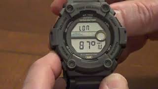 How to Set the Home Site Data on a Casio WS 1300H [upl. by Zaob710]