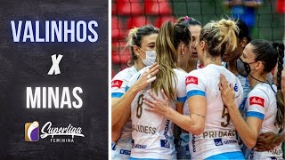 Valinhos X Minas  MELHORES MOMENTOS  Superliga Feminina 2122 [upl. by Terrye667]